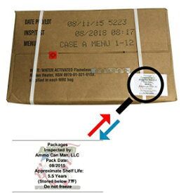 Ultimate 2018 米軍 MRE ケース検査日 2018 年 8 月以降 (ケース A) Ultimate 2018 US Military MRE Cases Inspection Date 08/2018 or Newer (Case A)