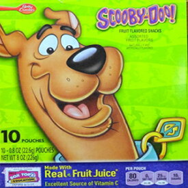 Betty Crocker スクービードゥー フルーツスナック、アソートフレーバー、8 オンス (226g) 10 ポーチボックス (2 パック) Betty Crocker Scooby-Doo Fruit Snacks, Assorted Flavors, 8 oz (226g) 10 Pouch Box (2-Pack)