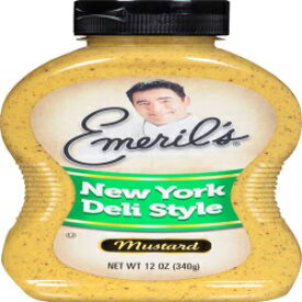 エメリルズ 低ナトリウムマスタード ニューヨークデリスタイル、12オンス Emerils Low Sodium Mustard New York Deli Style, 12 oz