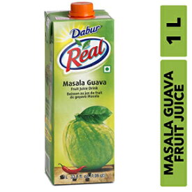 ダバールレアルマサラグアバフルーツ（カクテル/モクテル）ジュースドリンク1リットル[3パック] Dabur Real Masala Guava Fruit (Cocktail/Mocktail) Juice Drink 1 Ltr [pack of 3]
