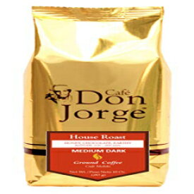 カフェ ドン ホルヘ、ハウス ロースト、ミディアム ダーク ロースト 10 オンス バッグ (1 個パック) Cafe Don Jorge, House Roast, Medium-Dark Roast 10oz bag (Pack of 1)