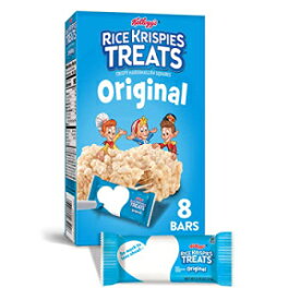 Rice Krispies Treats マシュマロスナックバー、キッズスナック、ランチスナック、オリジナル、6.2オンスボックス (8本) Rice Krispies Treats Marshmallow Snack Bars, Kids Snacks, Lunch Snacks, Original, 6.2oz Box (8 Bars)