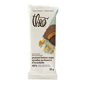 THEO オーガニック ミルク チョコレート ピーナッツ バター カップ 1 パック | 公正取引 THEO Organic Milk Chocolate Peanut Butter Cups 1 Pack | Fair Trade