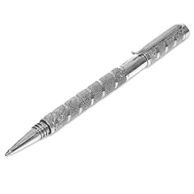 Novica 274311回転するコーラルボールペン、シルバー Novica 274311 Twirling Coral Ballpoint Pen, Silver