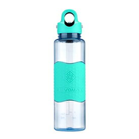 RevoMax ツイストフリー/ネジなし Tritan ウォーターボトル、漏れ防止片手キャップオン/オフ蓋付き、非毒性 & BPA フリー、20 オンス、標準口 RevoMax Twist-Free/No-Screw Tritan Water Bottle w/Leak Proof Single-Handed Cap On/Off Lid, Non-Toxic