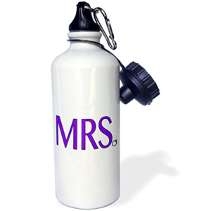 3dRose wb_186250_1 Mrs. Bride To Be Purple Sportsウォーターボトル、21オンス、マルチカラー 3dRose wb_186250_1 Mrs. Bride To Be Purple Sports Water Bottle, 21 oz, Multicolor
