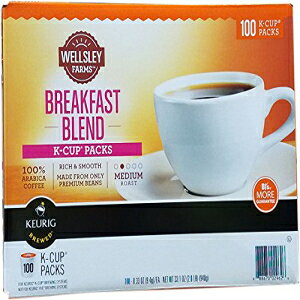 Wellsley Farms ubNt@Xg uh K Jbv pbNAb` & X[X ~fBA [XgA33.1 IX Wellsley Farms Breakfast Blend K-Cup Packs, Rich & Smooth Medium Roast, 33.1 Ounce