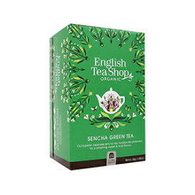 English Tea Shop 有機煎茶緑茶 - ティーバッグ袋 20 袋、30g English Tea Shop Organic Sencha Green Tea - 20 Tea Bag Sachets, 30g