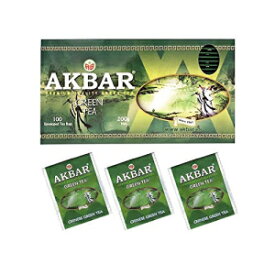 アクバー プレミアム品質緑茶ティーバッグ (100 ティーバッグ) Akbar Premium Quality Green Tea Bags (100 tea bags)