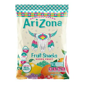 アリゾナフルーツスナック、グルテンフリーミックスフルーツグミチュー、5オンスの個別シングルサーブバッグ（12個パック） Arizona Fruit Snacks, Gluten Free Mixed Fruit Gummy Chews, 5 Ounce Individual Single Serve Bags (Pack of 12)