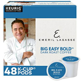 エメリル ビッグ イージー ボールド シングルサーブ キューリグ K カップ ポッド、ダーク ロースト コーヒー、48 個 Emeril Big Easy Bold Single-Serve Keurig K-Cup Pods, Dark Roast Coffee, 48 Count