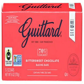 Guittard, バーチョコレート ベーキング ビタースウィート、2 オンス、3 パック Guittard, Bar Chocolate Baking Bittersweet, 2 Ounce, 3 Pack