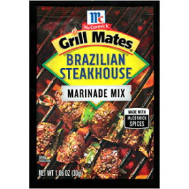 マコーミック グリル メイツ ブラジリアン ステーキハウス マリネ、1.06 オンス、12 個パック McCormick Grill Mates Brazilian Steakhouse Marinade, 1.06 oz, Pack of 12