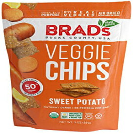 Brad's 植物ベースのオーガニック野菜チップス、サツマイモ、3 個 Brad's Plant Based Organic Veggie Chips, Sweet Potato, 3 Count