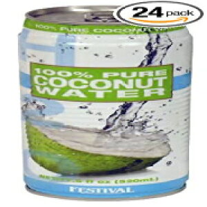 Festival 100% sA RRibc EH[^[A17.5 IX (24 pbN) Festival 100% Pure Coconut Water, 17.5-Ounce (Pack of 24)
