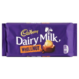 キャドバリー デイリーミルク ホールナッツ バー (200g) - 2 個パック Cadbury Dairy Milk Whole Nut Bar (200g) - Pack of 2