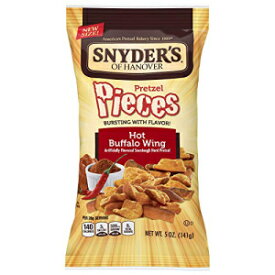 Snyders Of Hanover ホット バッファロー ウィング プレッツェル ピース、5 オンス -- 1 ケースあたり 8 個。 Snyders Of Hanover Hot Buffalo Wing Pretzel Pieces, 5 Ounce -- 8 per case.