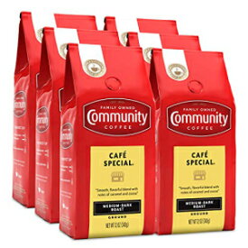 Community Coffee Café スペシャルブレンド 72オンス、ミディアムダークローストグラウンドコーヒー、12オンスバッグ（6個パック） Community Coffee Café Special Blend 72 Ounces, Medium Dark Roast Ground Coffee, 12 Ounce Bag (Pack of 6)