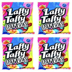 ラフィー タフィー ラフ バイツ 4 個パック – 4.2 オンス バッグ – 風味豊かなカリカリの殻に入ったラフィー タフィー Laffy Taffy Laff Bites Pack of 4 – 4.2 Ounce Bags – Laffy Taffy In a Crunchy Shell with Flavor Blast