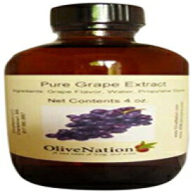 OliveNation ベーキング、フレーバーパイ、フィリング、ソース、ケーキ、飲料用グレープフレーバーエキス、PGフリー、非遺伝子組み換え、グルテンフリー、コーシャー、ビーガン - 8オンス OliveNation Grape Flavoring Extract for Baking, Flavor Pies, Filli