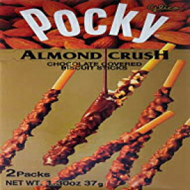 アーモンドクラッシュクリームで覆われたビスケットスティックとグリコポッキーチョコレート1.37オンス Glico Pocky Chocolate with Almond Crush Cream Covered Biscuit Sticks 1.37oz