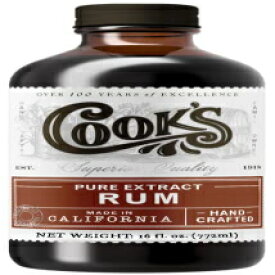 クックズ、チョイスピュアラムエキス、16オンス Cook's, Choice Pure Rum Extract, 16 oz