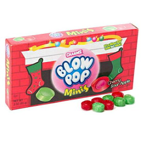 Charms Blow Pops Mini クリスマス ストッキング スタッファー キャンディ ボックス、3 オンス (12 個のケース) Charms Blow Pops Minis Christmas Stocking Stuffer Candy Box, 3 oz (Case of 12)