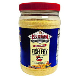 Louisiana Fish Fry Products 味付けクリスピーフィッシュフライシーフードブレッドミックス、2.87ポンド（1パック） Louisiana Fish Fry Products Seasoned Crispy Fish Fry Seafood Breading Mix, 2.87 Pound (Pack of 1)