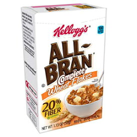 Kellogg's オールブランシリアル、完全小麦フレーク、1.13オンス (70個) Kellogg's All Bran Cereal, Complete Wheat Flakes, 1.13oz (70 Count)