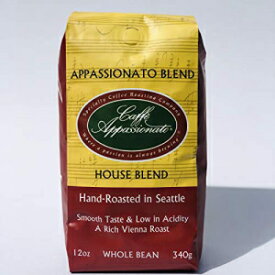 Caffe Appassionato アパッショナート ブレンド 挽いたコーヒー、12 オンスバッグ (3 個パック) Caffe Appassionato Appassionato Blend Ground Coffee, 12-Ounce Bags (Pack of 3)