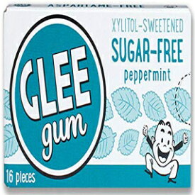 グリーガム シュガーフリー ペパーミント、1オンス (12個パック) Glee Gum Sugar-Free Peppermint, 1-Ounce (Pack of 12)