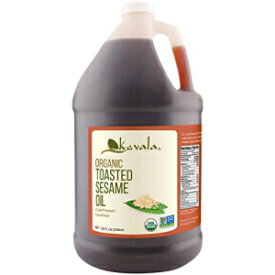 Kevala オーガニック トースト セサミ オイル、1 ガロン (128 液量オンス) Kevala Organic Toasted Sesame Oil, 1 Gallon (128 Fl Oz)