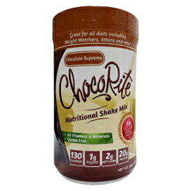 ChocoRite プロテイン チョコレート シュプリーム シェイク ミックス、チョコレート シュプリーム、15.3 オンス ChocoRite Protein Chocolate Supreme Shake Mix, Chocolate Supreme, 15.3 Ounce
