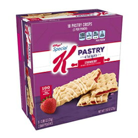Special K ペストリー クリスプ、ストロベリー、7.92 オンス (9 個パック) (合計 162 ペストリー) Special K Pastry Crisps, Strawberry, 7.92 oz (Pack of 9) (162 Pastries total)