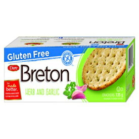 Dare Breton クラッカー グルテンフリー ハーブガーリック、ハーブ＆ガーリック、4.76オンス Dare Breton Cracker Gluten Free Herb Garlic, Herb and Garlic, 4.76 Ounce