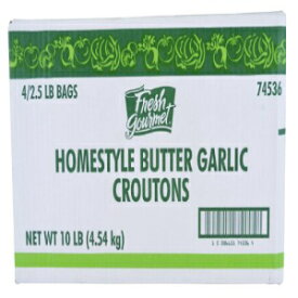 フレッシュグルメホームスタイルクルトン、バター&ガーリック、2.5ポンド、(4個パック) Fresh Gourmet Homestyle Croutons, Butter & Garlic , 2.5 Pound, (Pack of 4)