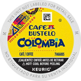 カフェ バステロ 100% コロンビア ミディアム ロースト コーヒー、キューリグ K カップ ポッド 72 個、12 個 (6 個パック) Café Bustelo 100% Colombian Medium Roast Coffee, 72 Keurig K-Cup Pods,12 Count (Pack of 6)