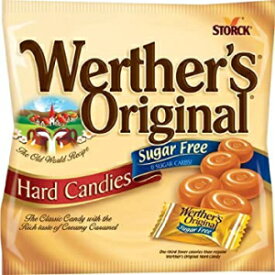 Werther's、キャラメルシュガーフリーハードキャンディ、オリジナル、2.75オンス（4個パック） by Werther's Werther's, Caramel Sugar Free Hard Candy, Original, 2.75 Ounce (Pack of 4) by Werther's