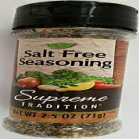 調味料無塩2.5オンス Supreme Tradition Culinary Seasoning Salt Free 2.5 oz