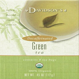 Davidson's Tea デカフェ グリーン ティー、8 カウント ティーバッグ (12 個パック) Davidson's Tea Decaf Green Tea, 8-Count Tea Bags (Pack of 12)