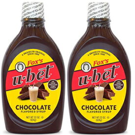 Fox's U-Bet オリジナル チョコレート フレーバー シロップ、22 オンス (2 個パック) Fox's U-Bet Original Chocolate Flavor Syrup, 22 Oz, (Pack Of 2)