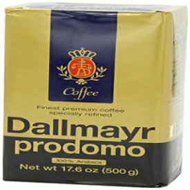 ダルマイヤー プロドモ アラビカ グラウンド コーヒー 17.6オンス (6パック) Dallmayr Prodomo Arabica Ground Coffee 17.6oz (6-pack)
