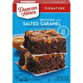 ダンカン ハインズ シグネチャー ソルテッド キャラメル ブラウニー ミックス、17.6 オンス Duncan Hines Signature Salted Caramel Brownie Mix, 17.6 oz