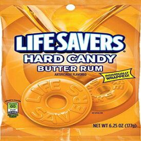 LifeSavers Candy、個別包装、バターラム 6.25 オンス (3 個パック) LifeSavers Candy, Individually Wrapped, Butter Rum 6.25 oz (pack of 3)