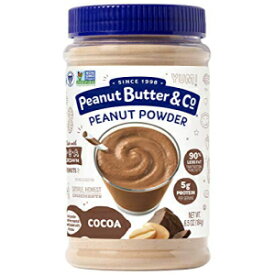 Peanut Butter & Co. ココアピーナッツパウダー、非遺伝子組み換えプロジェクト認証済み、グルテンフリー、ビーガン、6.5オンス瓶 Peanut Butter & Co. Cocoa Peanut Powder, Non-GMO Project Verified, Gluten Free, Vegan, 6.5 oz Jar