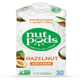 Nutpods、クリーマーヘーゼルナッツ、無糖、乳製品不使用、11.2オンス Nutpods, Creamer Hazelnut Unsweetened Dairy Free, 11.2 Ounce