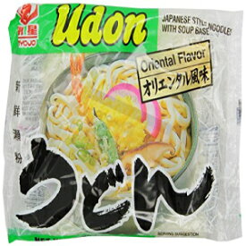 明星うどん だし入り和風麺、オリエンタル風味、7.22オンス袋（15個入） Myojo Udon Japanese Style Noodles with Soup Base, Oriental Flavor, 7.22-Ounce Bag (Pack of 15)