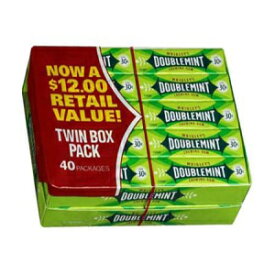 リグレー ダブルミント 5 スティックガム (40 パック) Wrigley Doublemint 5 Stick Gum (40 packs)