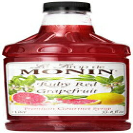 モナン ルビー レッド グレープフルーツ、48 オンス パッケージ (4 個パック) Monin Ruby Red Grapefruit, 48-Ounce Packages (Pack of 4)