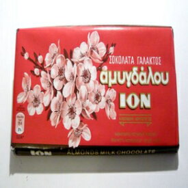 ION ギリシャの伝統的なチョコレート アーモンド入り - 5 バー X 100g ION Greek Traditional Chocolate with Almonds - 5 Bars X 100g